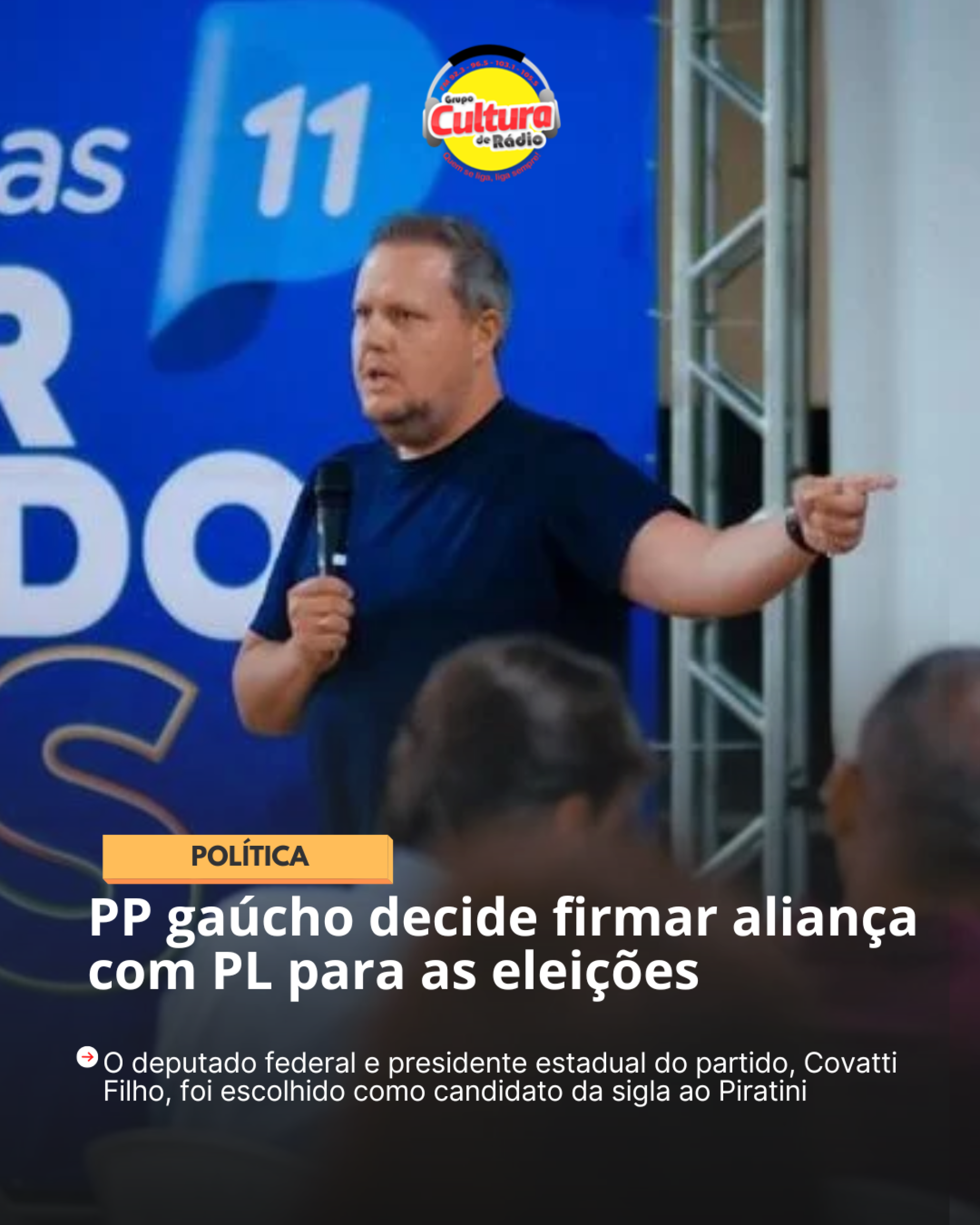 PP gaúcho decide firmar aliança com PL para as eleições