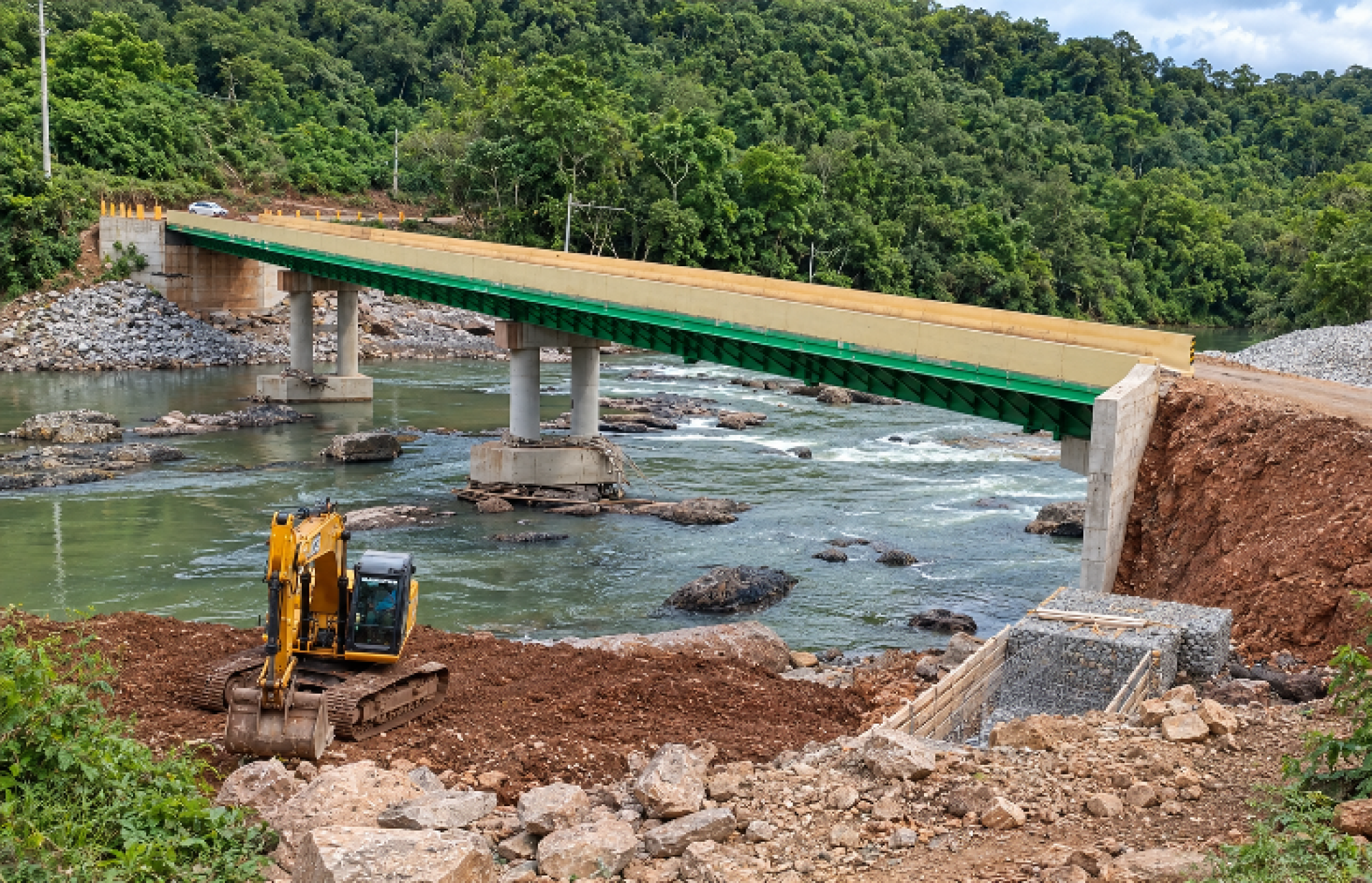 Ponte entre Anta Gorda e Guaporé seguirá interditada após prazo inicial de cinco dias