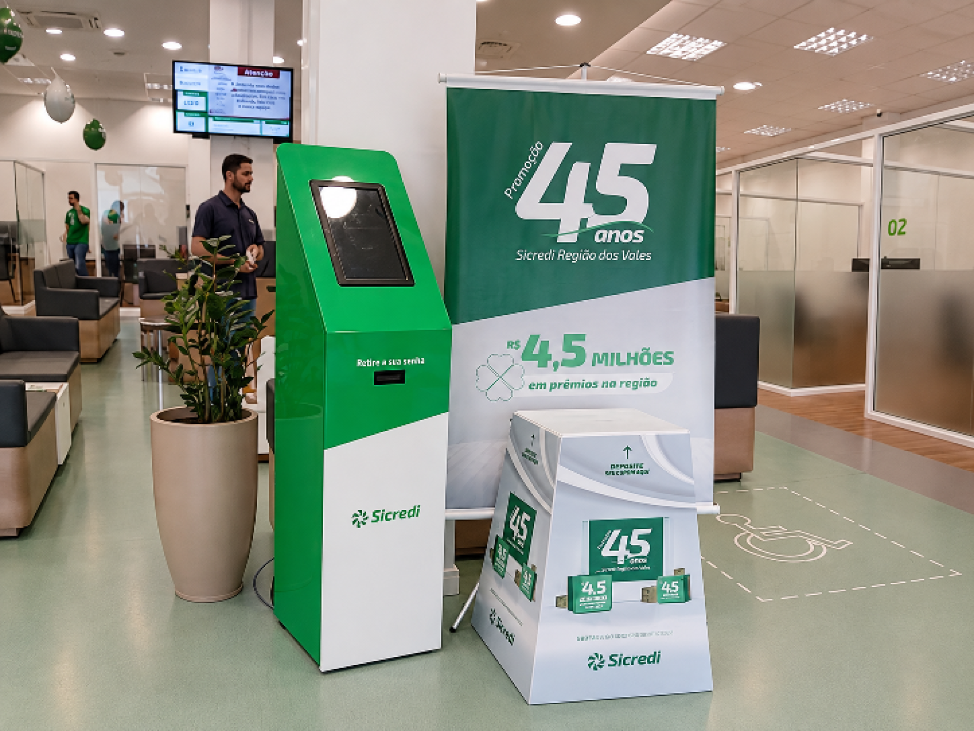Agência Sicredi Ilópolis realiza o primeiro sorteio da promoção Sicredi 45 anos